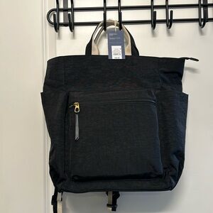 Universal threads backpack with laptop, enclosure, and front pocket side pockets